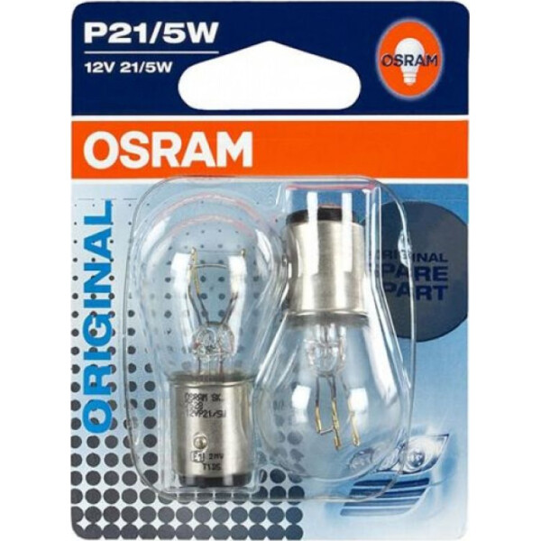

OSRAM 7528-02B P21/5W 12V BAY15d 10X2 Blister