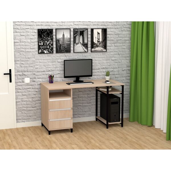 

Стол письменный FlashNika Loft СКЛ-6 150 дуб молочный
