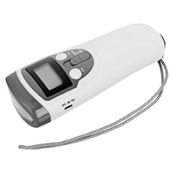 

Фонарь Power Bank Lesko RD310 с динамо и радио White (1632-5986)
