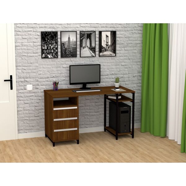 

Стол письменный FlashNika Loft СКЛ-6 140 орех экко
