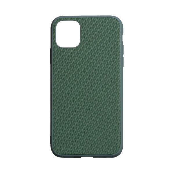 

Чехол-накладка Carbon New для Apple Iphone 11 Зелёный