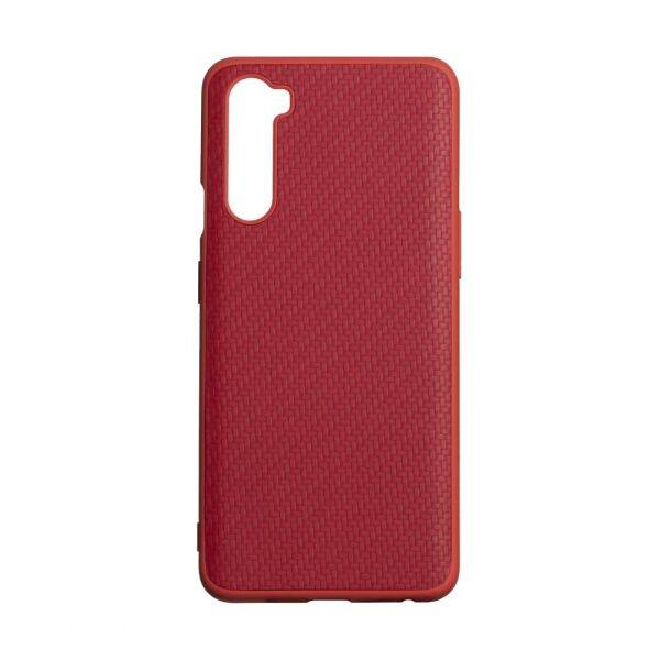 

Чехол-накладка Carbon New для OnePlus Nord Red