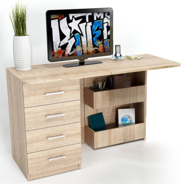 

Стол-трансформер для ноутбука Caliban Comfy-Home дуб сонома