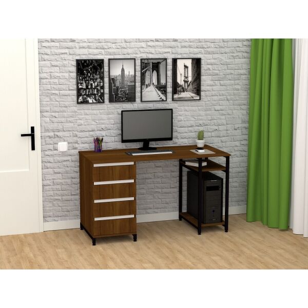 

Стол письменный FlashNika Loft СКЛ-7 150 орех экко