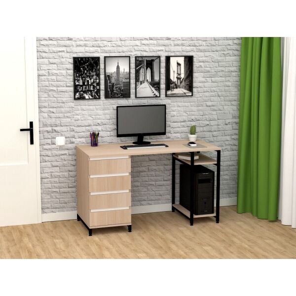 

Стол письменный FlashNika Loft СКЛ-7 150 дуб молочный