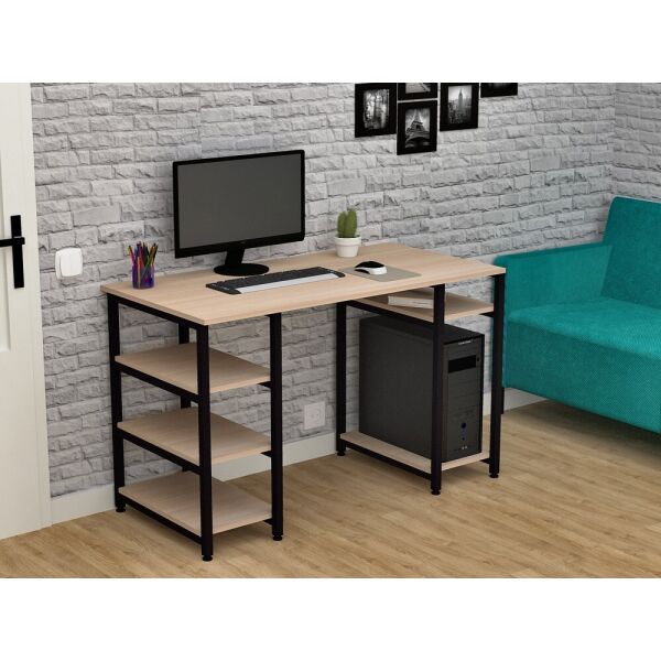 

Стол письменный FlashNika Loft СКЛ-2 140 дуб молочный