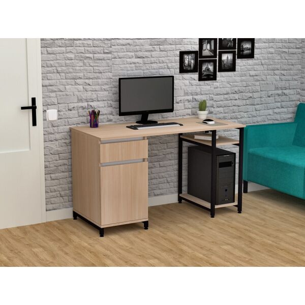 

Стол письменный FlashNika Loft СКЛ-5 150 дуб молочный