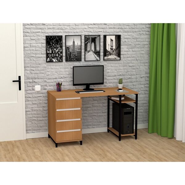 

Стол письменный FlashNika Loft СКЛ-7 140 бук