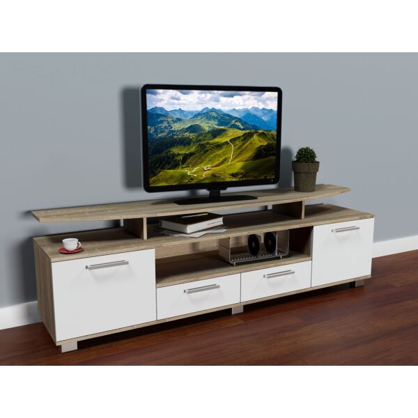 

Тумба для ТВ Comfy Home Display-2 дуб сонома + белый