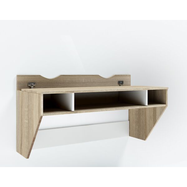 

Навесной компьютерный стол AirTable-II Mini Comfy-Home дуб сонома + белый
