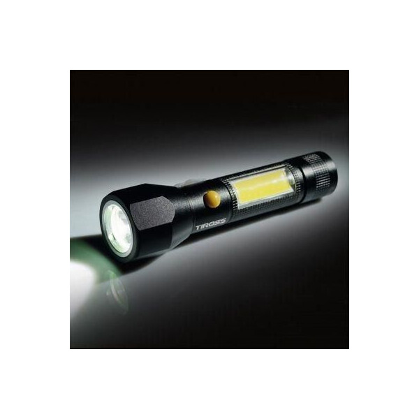 

Фонарь ручной Tiross TS-1886 CREE LED T6 XML 10W 450lm + 3W COB 250lm (947254664)