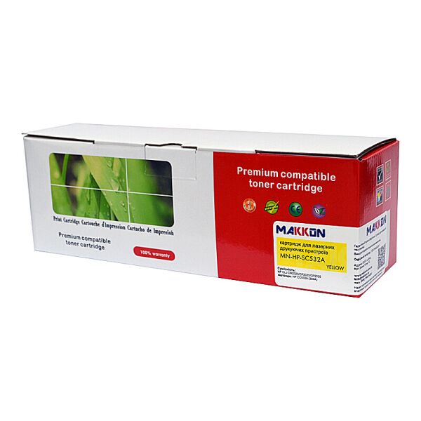 

HP CLJ CC532A (304A) (SC532A) Makkon 2.8k yellow (MN-HP-SC532A)