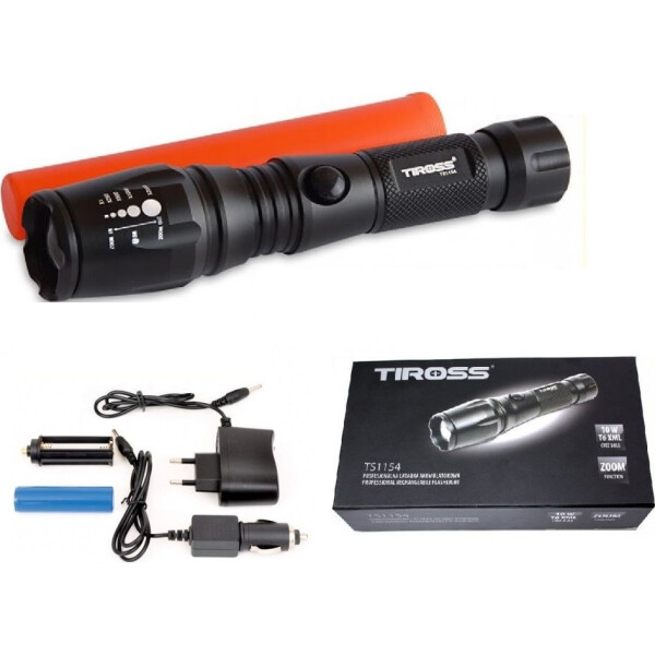 

Фонарь ручной Tiross TS-1154 диод Zoom CREE XML T6XML 10w защита IPX4 (946928589)