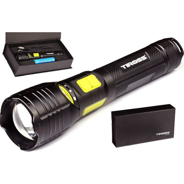 

Фонарь ручной Tiross TS-1158 10w диод CREE XM-L2-U2 LED + power bank (946960471)