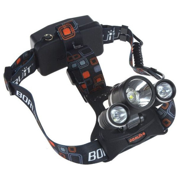 

Фонарь налобный Police RJ-3000 Cree T6+2Q5 / 1500 люмен / 4 режима / 2x18650 (in-39)
