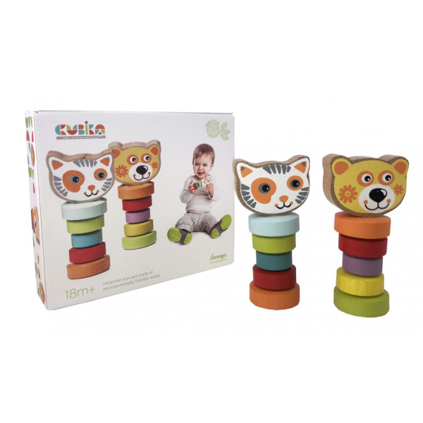 

Набор деревянных игрушек Левеня Cubika Гибкие животные (13661R)