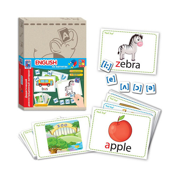 

Дидактический материал с магнитами Vladi Toys English VT3701-06 (34419)