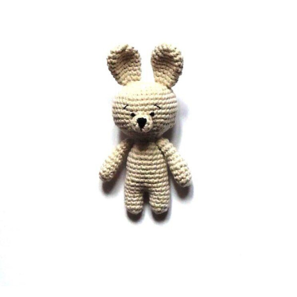 

Вязанная игрушка-амигуруми Зайка Бежевый (IK210304)