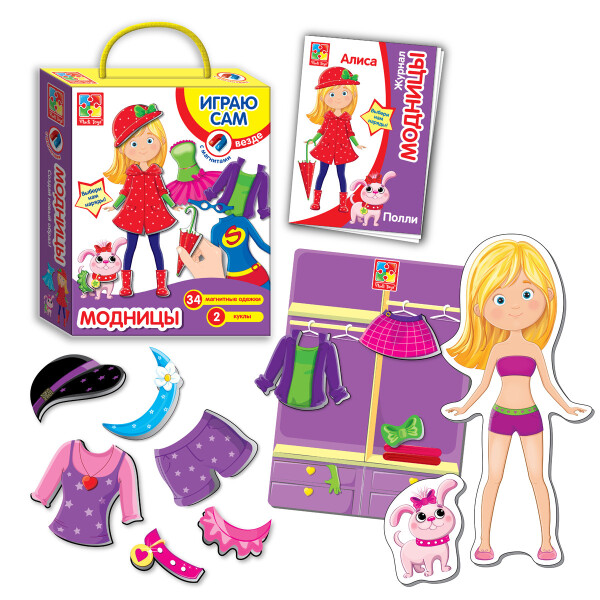 

Магнитная игра-одевашка Vladi Toys Модницы (VTR001)
