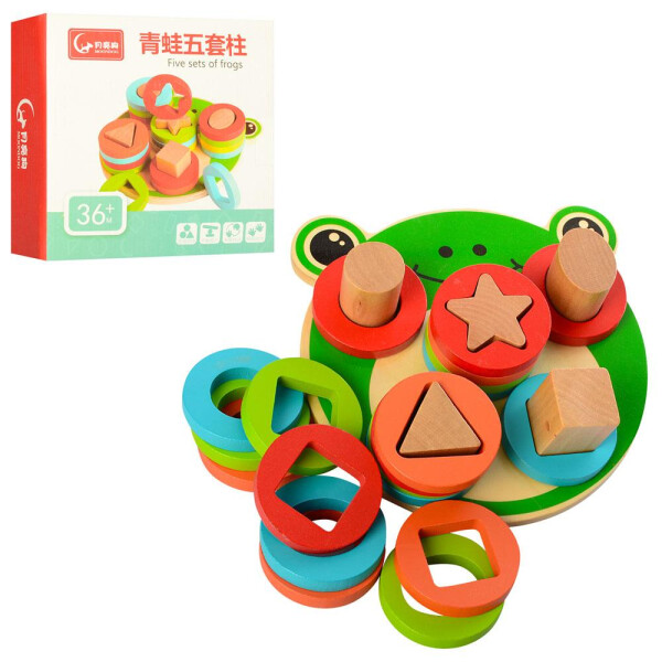 

Деревянная игрушка Геометрика Лягушка (MD1253)