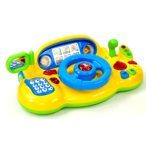 

Развивающая игрушка Автотренажер руль Joy Toy 7318 Желтый (int_7318)