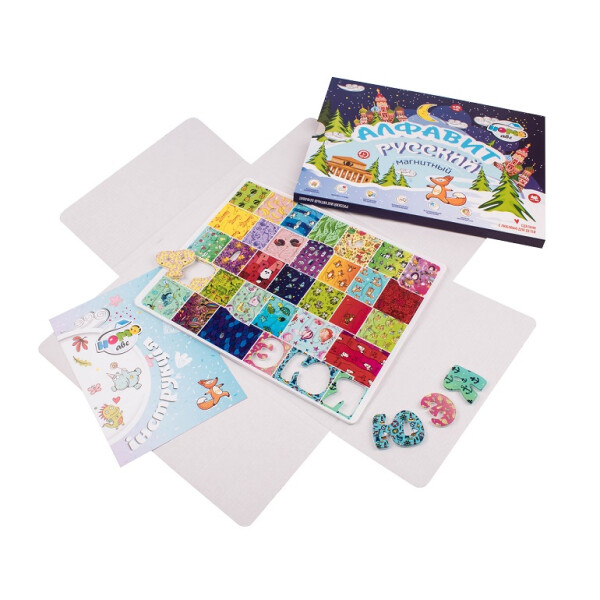 

Магнитный Русский алфавит Home-ABC К-0009 33 буквы Разноцветный (39-SAN006)