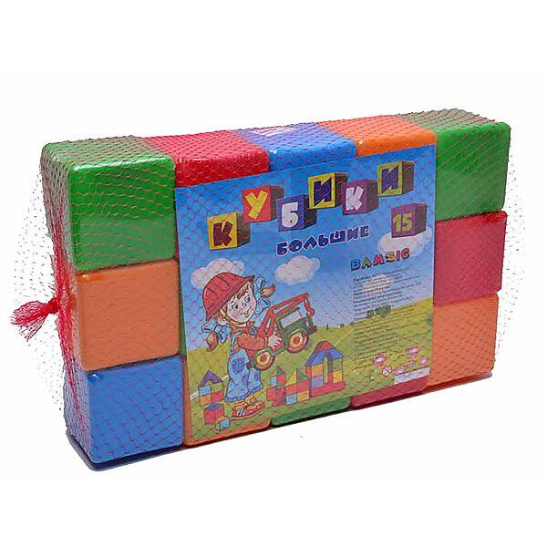 

Кубики BAMSIC 15 шт Разноцветные (TOY-11354)