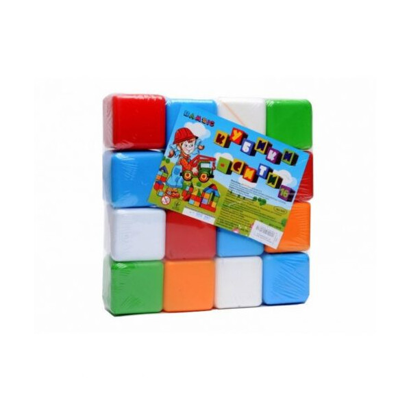 

Кубики Бамсик Сити 16 шт Разноцветные (TOY-17471)