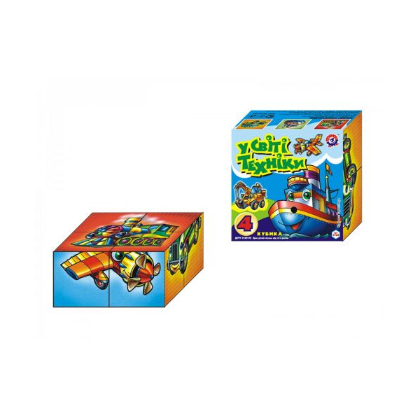 

Кубики Технок В мире техники 4 шт Разноцветные (TOY-14946)