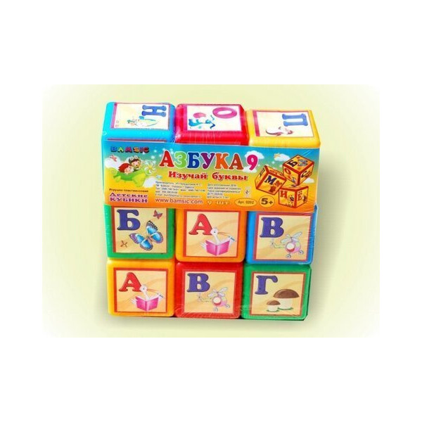 

Кубики BAMSIC Азбука 9 шт (TOY-11341)