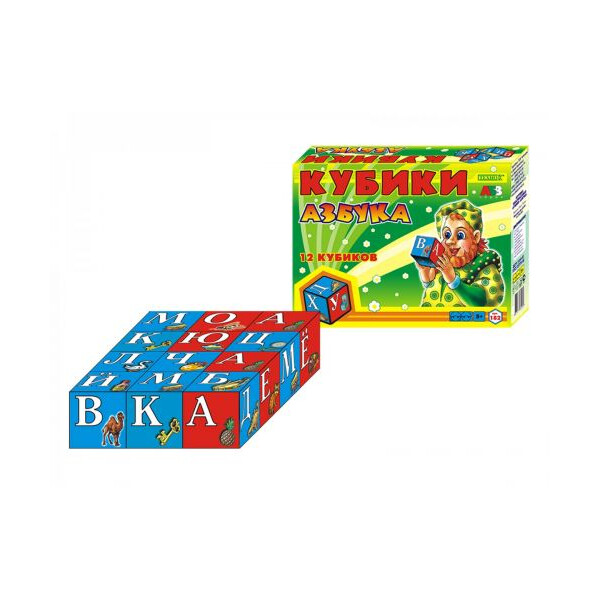 

Кубики Технок Алфавит 12 шт Синий (TOY-17798)