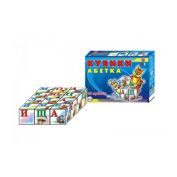 

Кубики Технок Абетка 12 штук (TOY-14947)