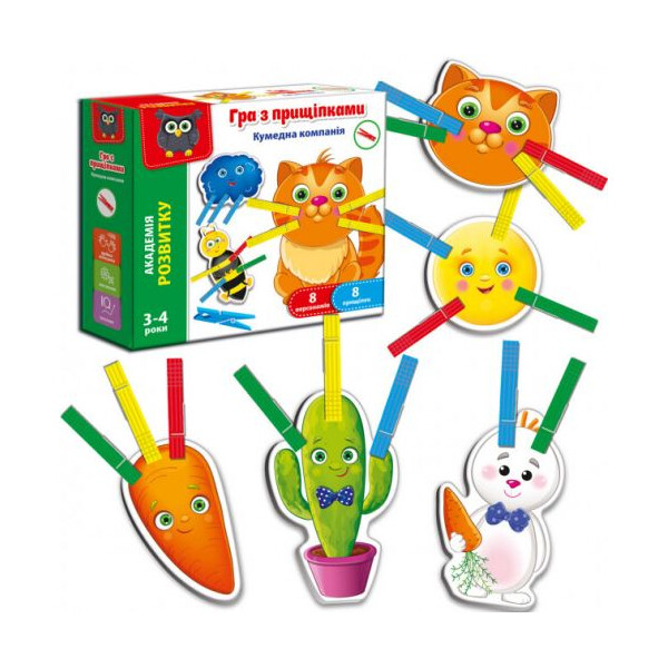 

Игра с прищепками Забавная компания (TOY-105282)