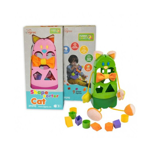 

Развивающая игрушка-сортер Toysi Котик Разноцветный (TOY-57882)