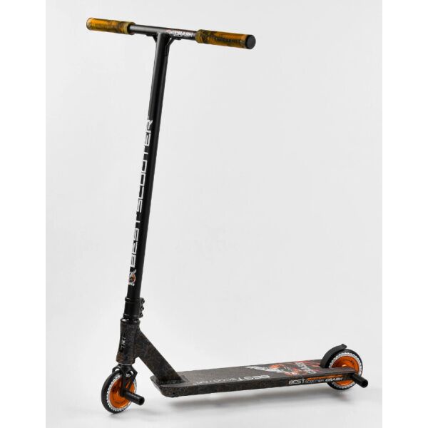 

Самокат трюковый Best Scooter "CRASH" HIC-система, ПЕГИ, алюминиевый диск и дека Black/Orange (102306)