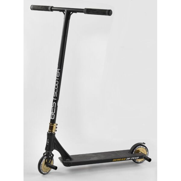 

Самокат трюковый Best Scooter "SIMBIOTE" HIC-система, ПЕГИ, алюминиевый диск и дека Black/Gold (102307)