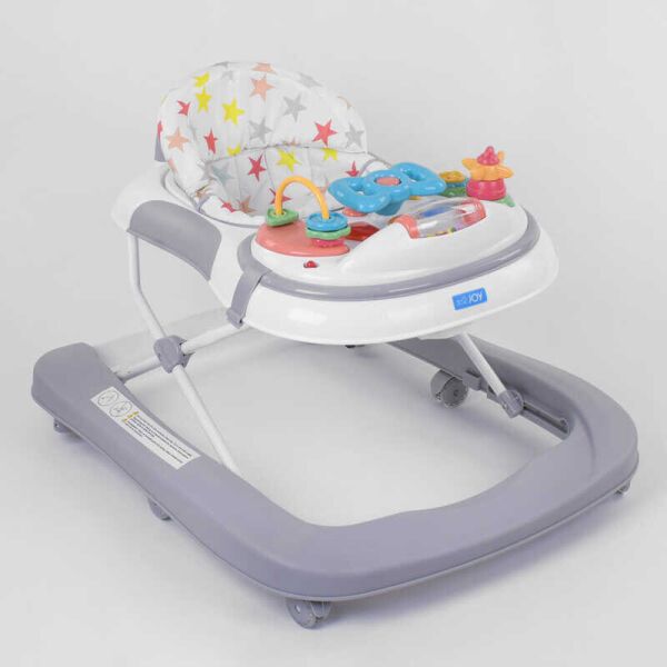 

Ходунки JOY c музыкальной панелью, мелодии, свет Grey/White (96275)
