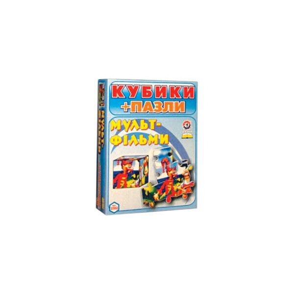 

Настольная игра Кубики + Пазлы. Мультфильмы ТехноК (TOY-14961)