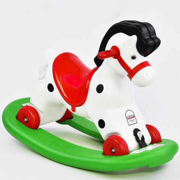 

Качалка-каталка 2 в 1 Лошадка музыкальная White/Green/Red(76447)