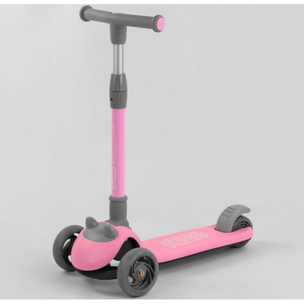 

Самокат трехколесный Best Scooter складной алюминиевый руль, 3 колеса PU со светом Pink (102029)