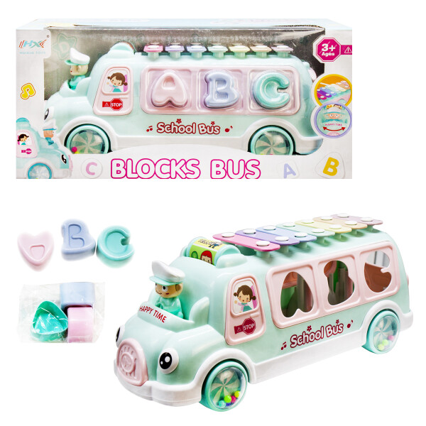 

Каталка-сортер HUIXUE TOYS Автобус с ксилофоном (113760)