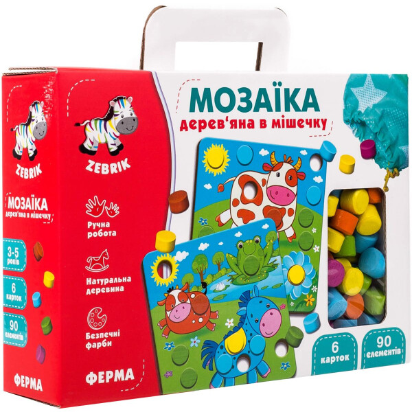 

Деревянная мозаика Vladi Toys Ферма (111320)