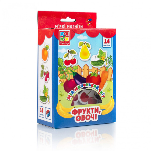

Мой маленький мир на магнитах Vladi Toys Овощи, фрукты VT3106-11 укр