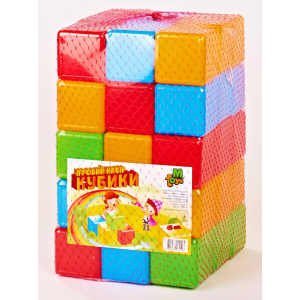 

Кубики цветные MToys 09065 45 шт Разноцветный