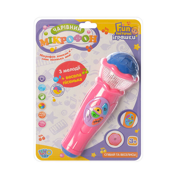 

Микрофон игрушечный Limo Toy Pink (df.7043)