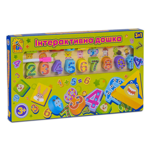 

Интерактивная досточка Fun Game 3в1 7409 с маркером для рисования (2-80033)