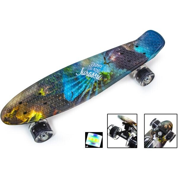 

Пенни Борд Penny Board Принт 22 LED колеса Динозавр 54 см (zpl12723)