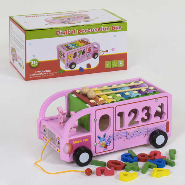 

Деревянный Автобус с ксилофоном Small Toys С 39219 (2-81524)