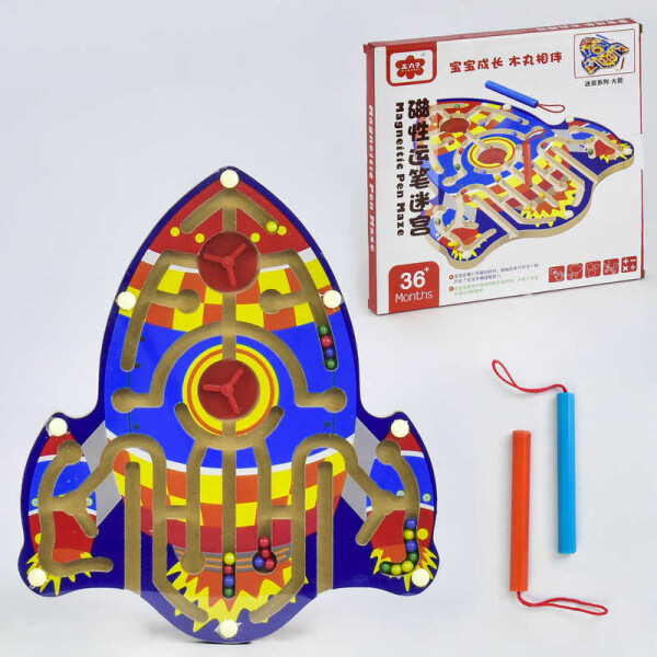 

Деревянный Лабиринт на магнитах Small Toys Ракета C 31329 (2-69557)