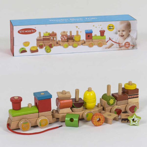 

Деревянная каталка-конструктор Vi Vi Wood Toy Поезд 30 деталей (1-81539)